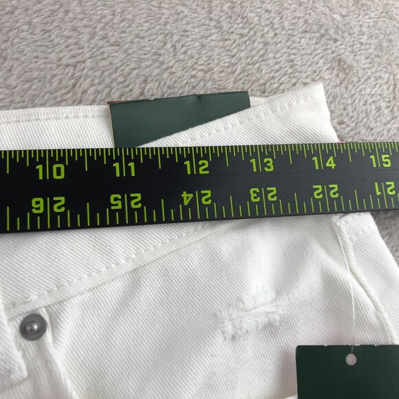 NWT Wild Fable Womens Dad Jeans Size 4 High Rise White Distressed Denim Straight - Picture 4 of 16